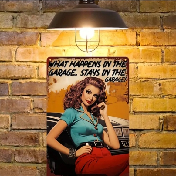 Stays in Garage Aluminum Decorative Sign - Picture 3 of 5